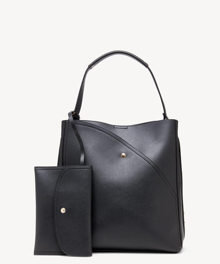 Sole Society Women's Hingi Tote Vegan Black From Sole Society