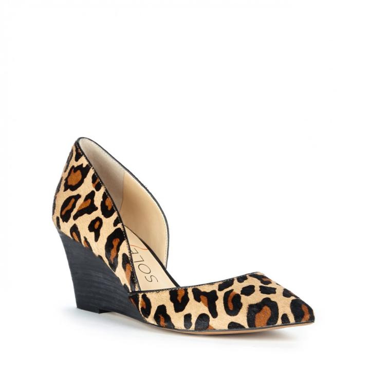Sole Society Sole Society Jillian Dorsay Wedge - Dark Camel Multi-8.5