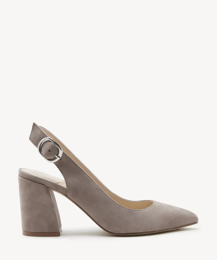 Sole Society Women's Trudie Slingback Pumps Porcini Size 5 Haircalf From Sole Society