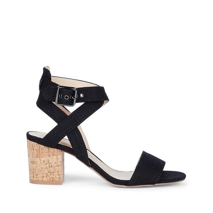 Sole Society Sole Society Zahara Mid Heeled Sandal - Black