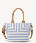 Sole Society Sole Society Ginny Satchel Small Bag Periwinkle Vegan Leather Canvas