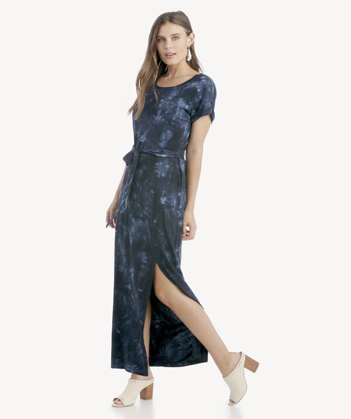 Sanctuary Sanctuary Women's Isle T Shirt Maxi Dress In Color: Indigo Blue Size Large From Sole Society