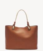 Sole Society Sole Society Hazie Tote Vegan Oversize Cognac Leather