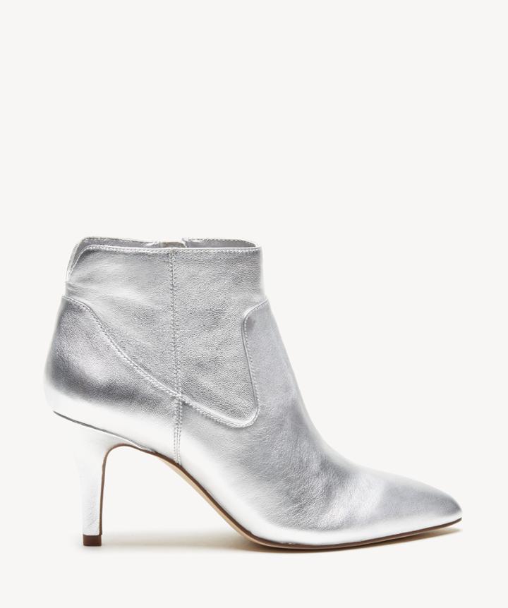 Sole Society Women's Raphaela Dress Bootie Platinum Size 5 Suede From Sole Society