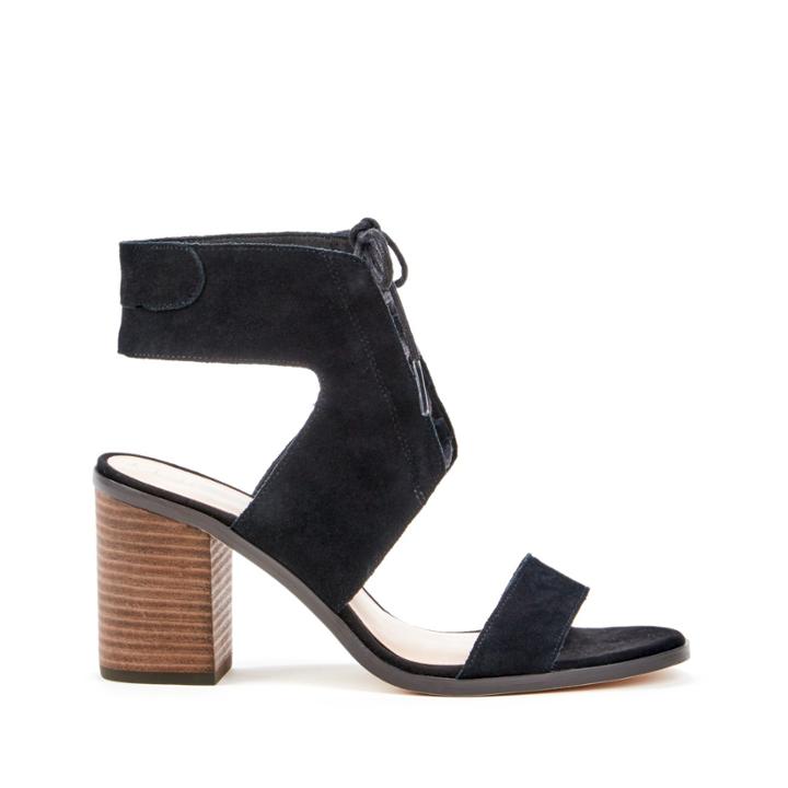 Sole Society Sole Society Auburn Block Heel Sandal - Black