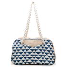 Sole Society Sole Society Getaway Fabric Weekender - Navy Cream-one Size