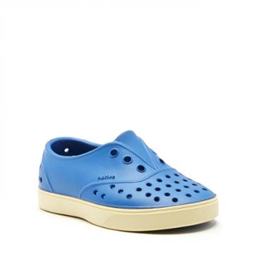 Native Native Miller Child Waterproof Sneaker - Victoria Blue Bone White-4b