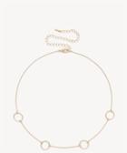 Sole Society Sole Society Plated Dainty Circle Choker Gold One Size Os