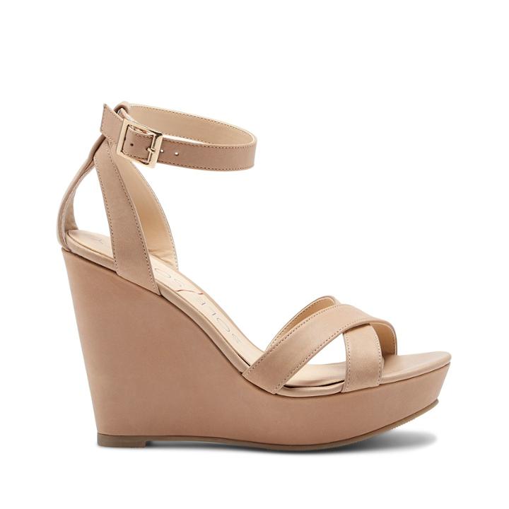 Sole Society Sole Society Colette Platform Wedge Sandal - Latte