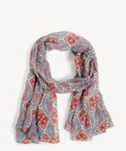 Sole Society Women's Floral Tile Print Scarf Multi Cotton Modal From Sole Society