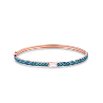 Karen London Karen London Gold Filled Stone Bangle - Turquoise