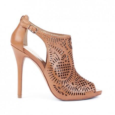 Solesociety Tisha Peep Toe Shoetie - Luggage