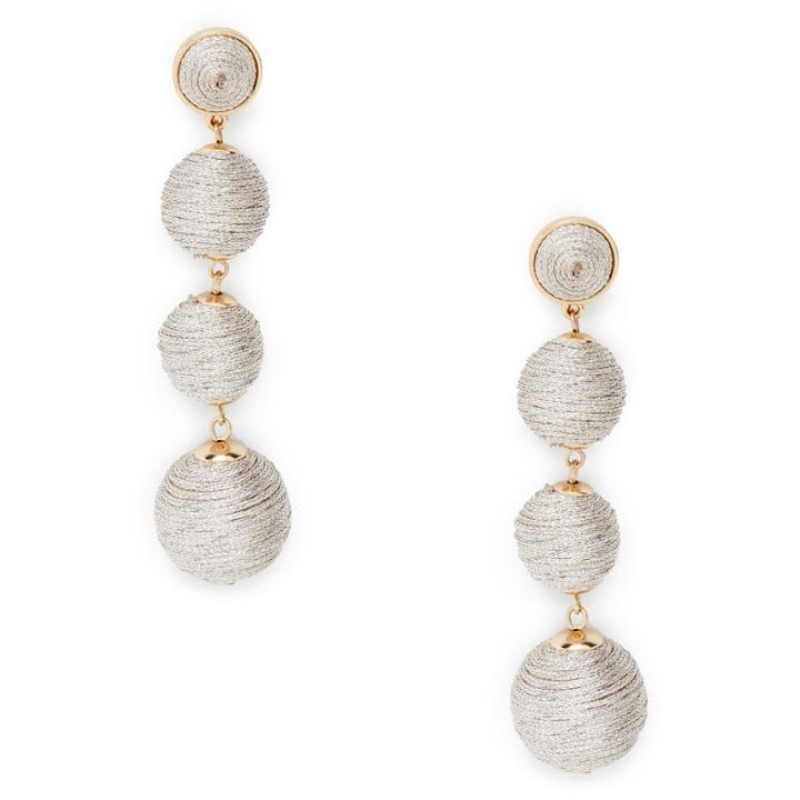 Sole Society Sole Society Clover Crispin Drop Earrings - Cream