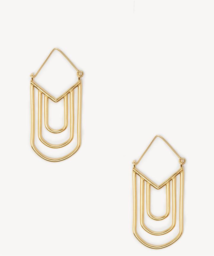 Sole Society Women's Metal Drama Hoop Gold One Size From Sole Society