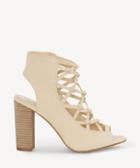 Vince Camuto Vince Camuto Women's Stesha Corset Block Heels Sandals Beauty Size 5 Suede From Sole Society