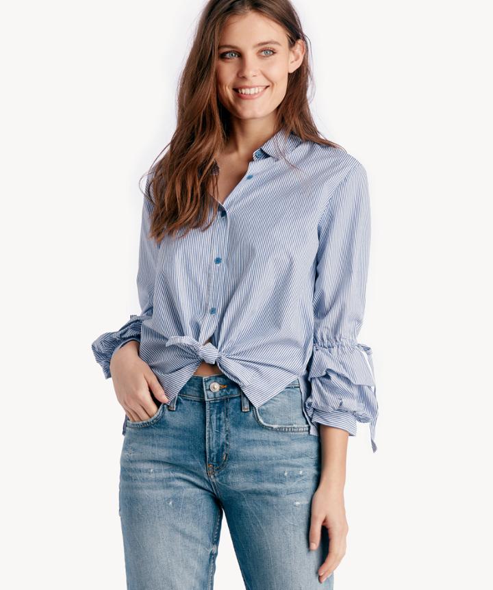 Sanctuary Sanctuary Frankie Core Stripe Blouse, Size Small From Sole Society