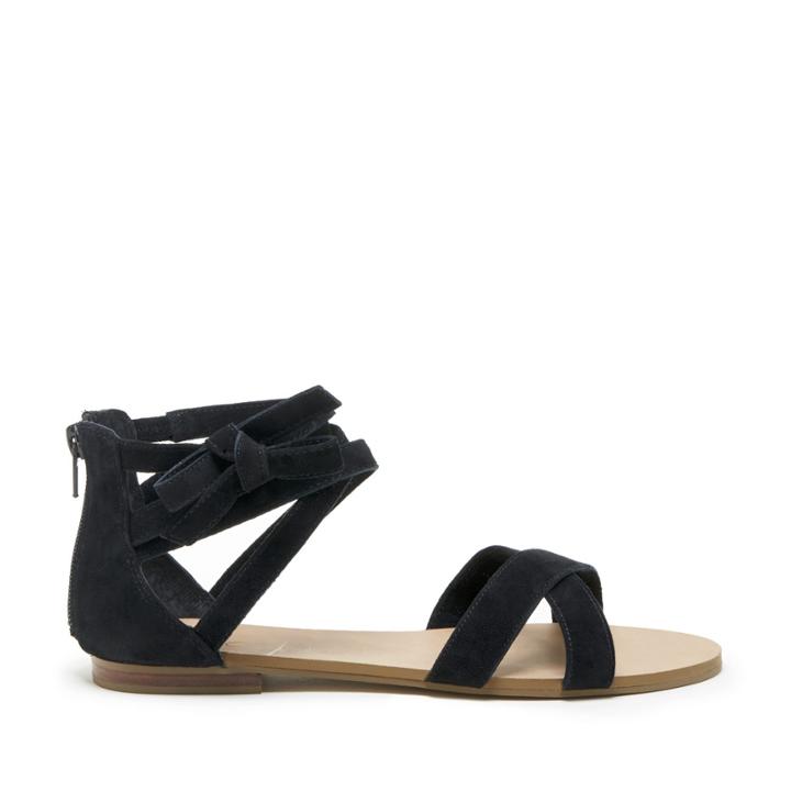 Sole Society Sole Society Sana Strappy Flat Sandal - Black