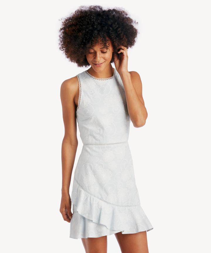 J.o.a. J.o.a. Asymmetrical Ruffled Hem Dress