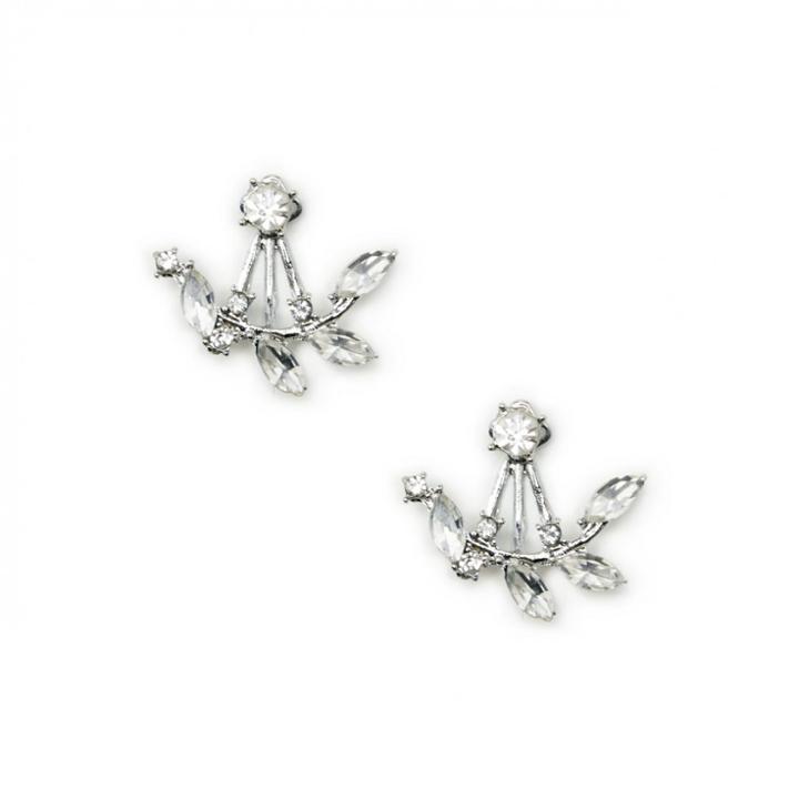 Sole Society Sole Society Leaf Ear Jackets - Silver-one Size