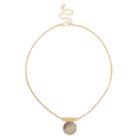 Sole Society Sole Society Modern Circle Pendant - Gold