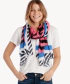 Sole Society Sole Society Geometric Patterned Scarf Multi One Size Cotton Modal