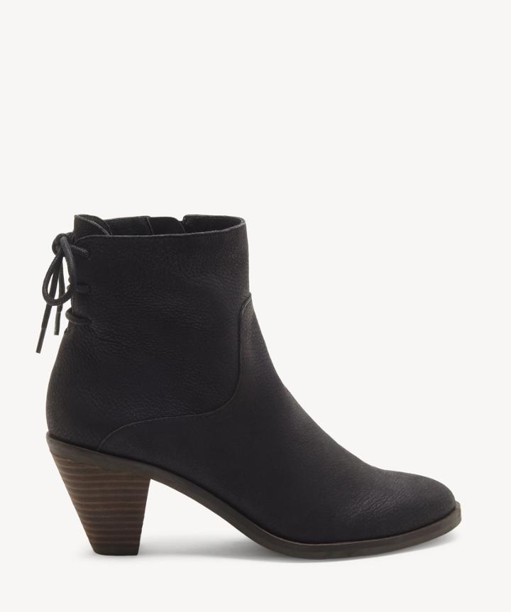 Lucky Brand Lucky Brand Women's Jalie Cone Heels Bootie Black Size 10 Leather From Sole Society