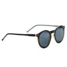 Sole Society Sole Society Clinton Retro Chic Round Sunglasses - Black