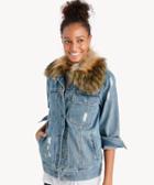 Blanknyc Blanknyc Group Love Denim Jacket Blue Blue Size Extra Small From Sole Society
