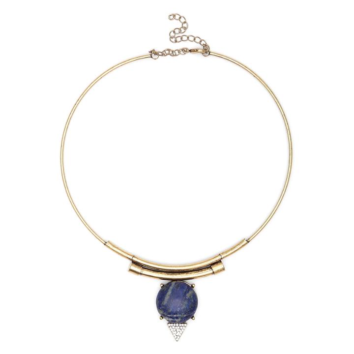 Sole Society Sole Society Stone Statement Necklace - Gold