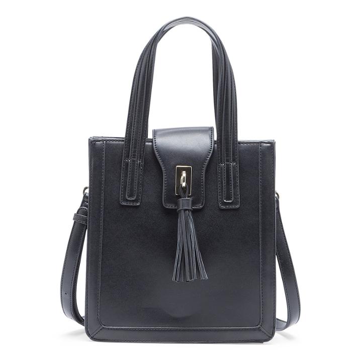 Sole Society Sole Society Hayes Vegan Mini Structured Tote - Black