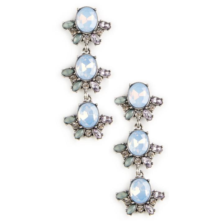 Sole Society Sole Society Enchantment Crystal Statement Earrings - Blue Multi-one Size