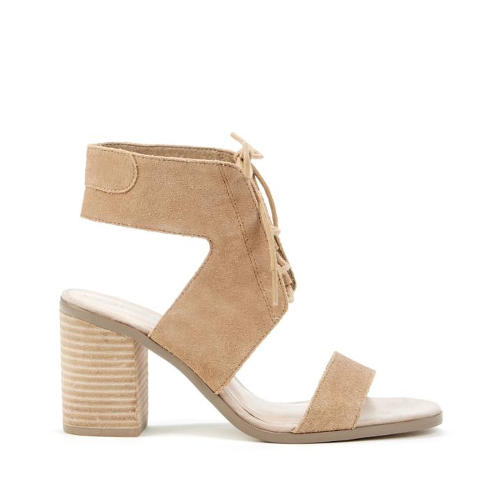 Sole Society Sole Society Auburn Block Heel Sandal - Sand