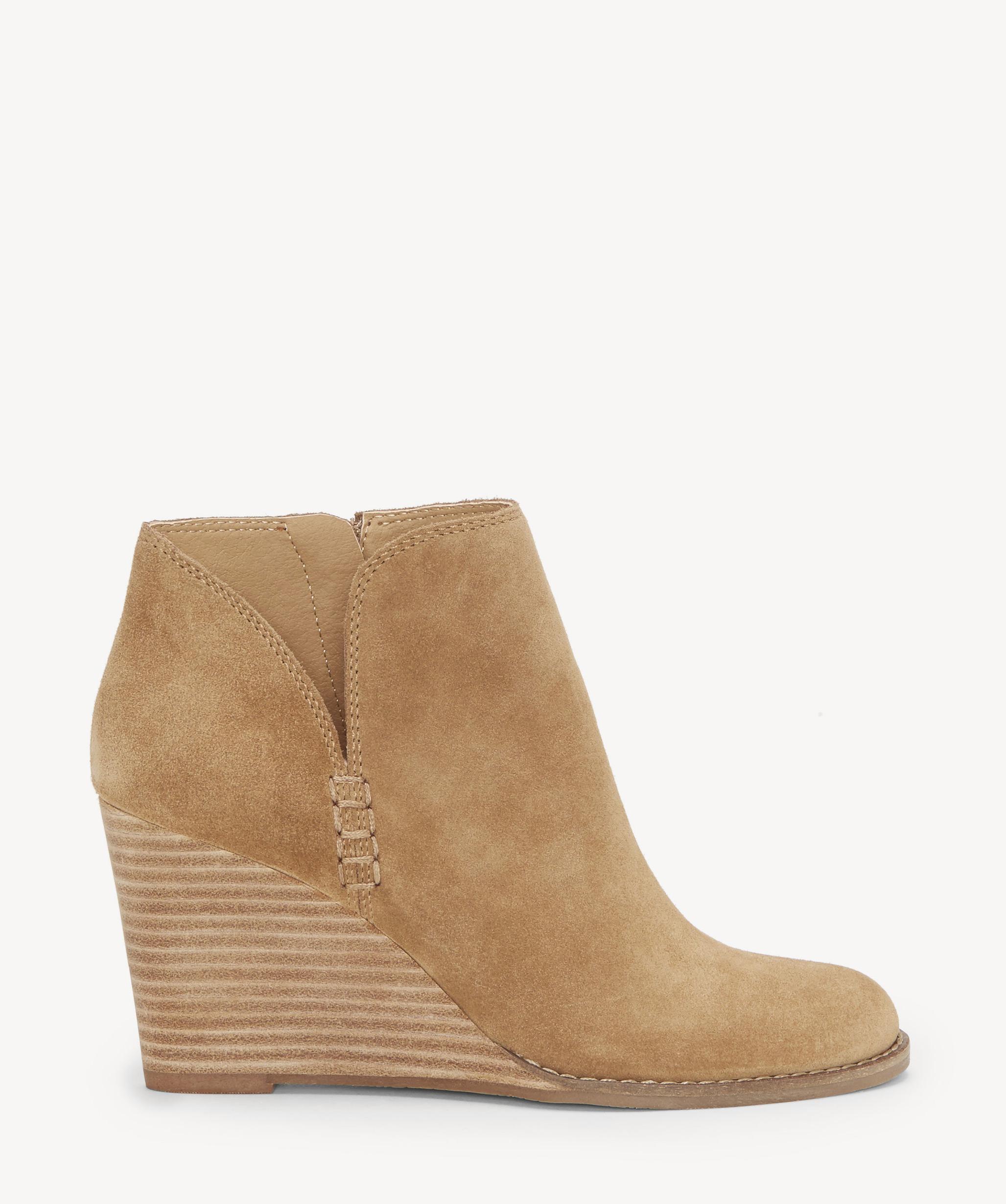 lucky yimmie wedge bootie