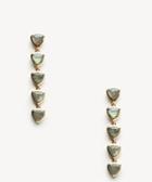 Sole Society Women's Stone Linear Earrings Labradorite One Size From Sole Society