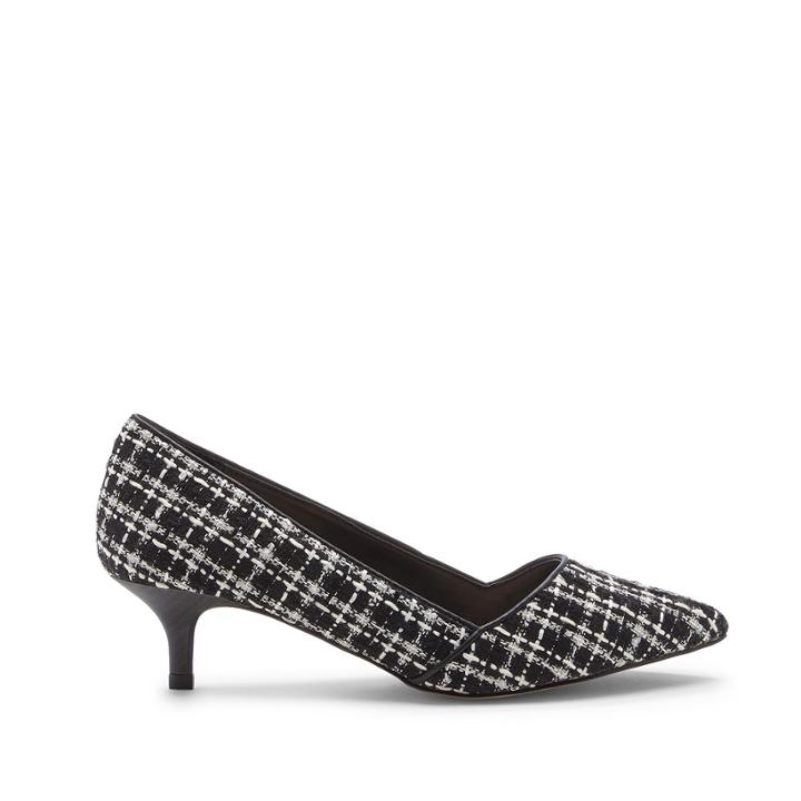 Sole Society Sole Society Desi Kitten Heel Pump - Black White Multi