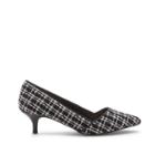 Sole Society Sole Society Desi Kitten Heel Pump - Black White Multi
