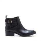 Sole Society Sole Society Hala Buckled Bootie - Black-5