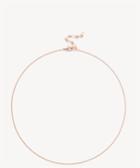 Sole Society Sole Society Plated Dainty Chain Choker Rose Gold One Size