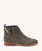 Sole Society Sole Society Barbora Pleated Flats Bootie Grey Size 5 Suede