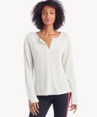 Sanctuary Sanctuary Women's Sienna Mix Top In Color: Heather Salt Size Xs From Sole Society