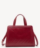 Sole Society Women's Aisln Satchel Vegan In Color: Red Bag Vegan Leather From Sole Society
