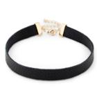 Sole Society Sole Society Genuine Leather Choker - Black