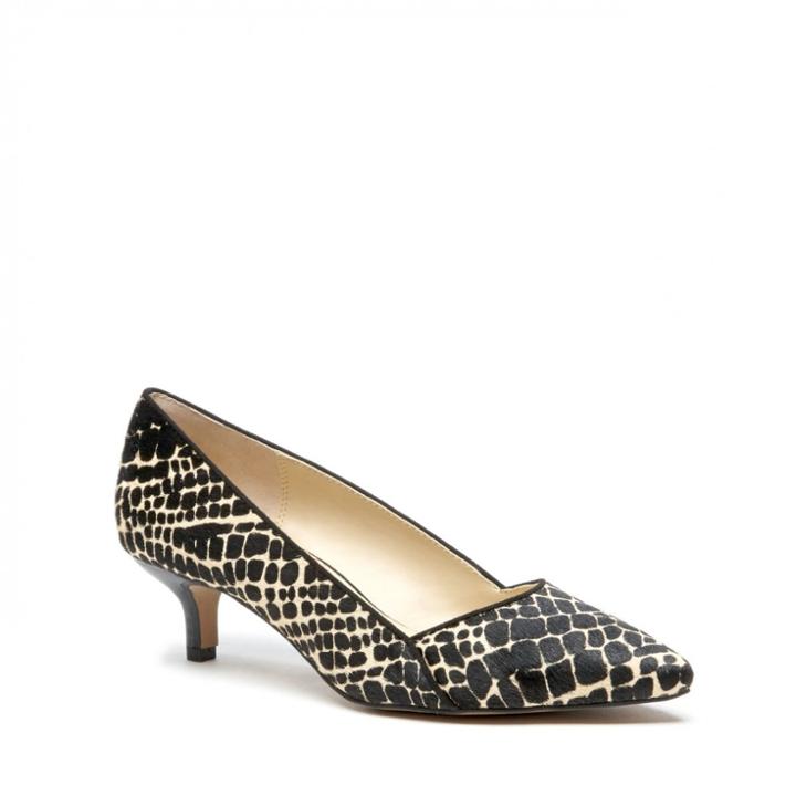 Sole Society Sole Society Desi Kitten Heel Pump - Cream Black-5