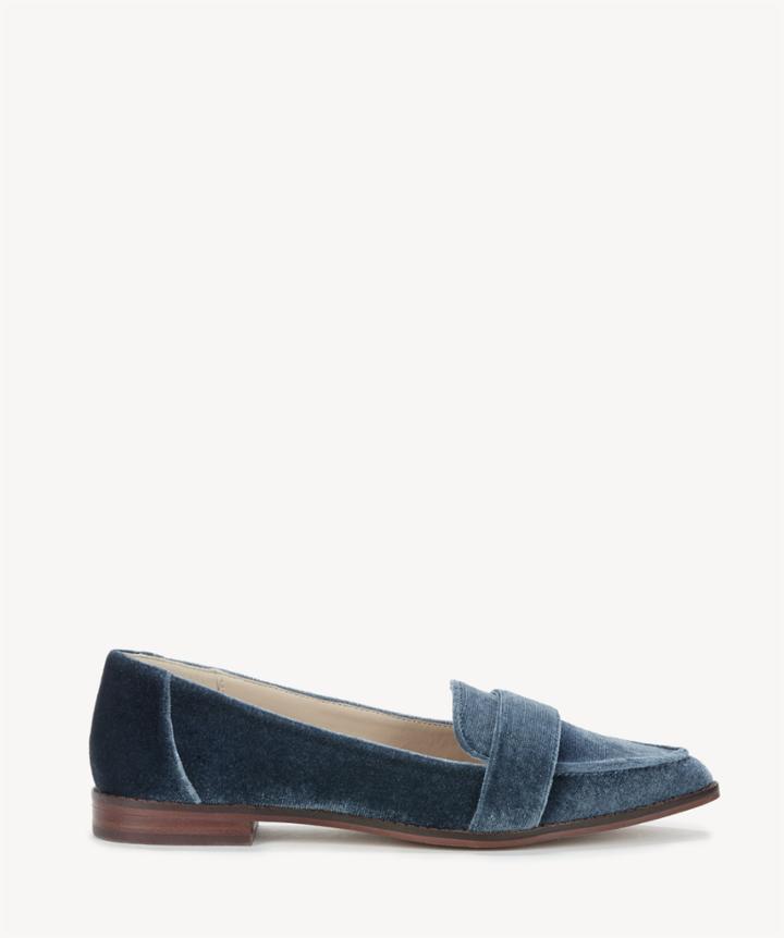 Sole Society Sole Society Edie Smoking Slippers Flats Cloud Blue Size 5 Leather Suede