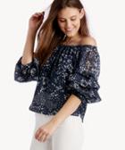 1. State 1. State Off Shoulder Pintuck Sleeve Blouse