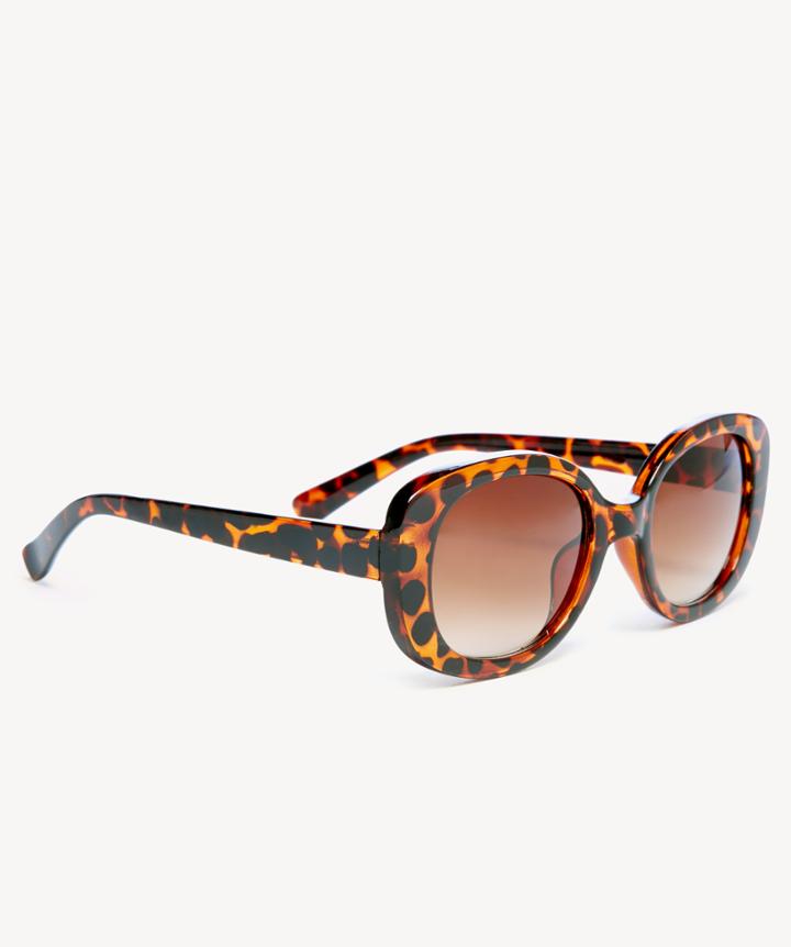 Sole Society Women's Jayla Slim Round Frame Sunglasses Tortoise One Size Plastic From Sole Society