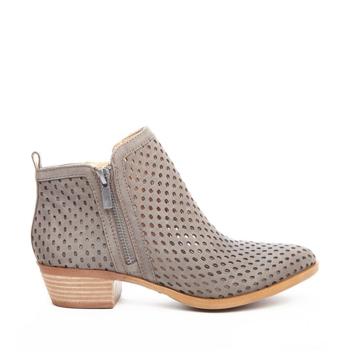 Lucky Brand Lucky Brand Basel 3 Leather Ankle Bootie - Dark Stone