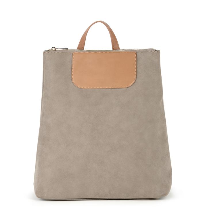 Sole Society Sole Society Casanova Mixed Material Backpack - Cognac Taupe