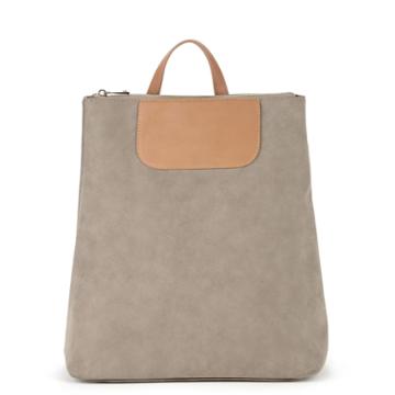 Sole Society Sole Society Casanova Mixed Material Backpack - Cognac Taupe