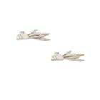 Sole Society Sole Society Modern Arrow Statement Earring - Silver-one Size